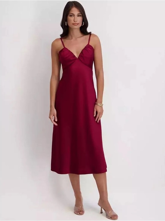 Dillards Dresses & Skirts - Siena Women's Satin Midi Dress
